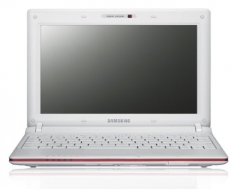 Samsung N150 Plus - Atom / GHz - RAM 1 GB - disco duro 250 GB - GMA 3150 - WLAN : 802.11b/g/n, Bluetooth 3.0 HS - Windows 7 Starter - 10.1" Panorámico TFT 1024 x 600 ( WSVGA ) - cámara - blanco, rojo